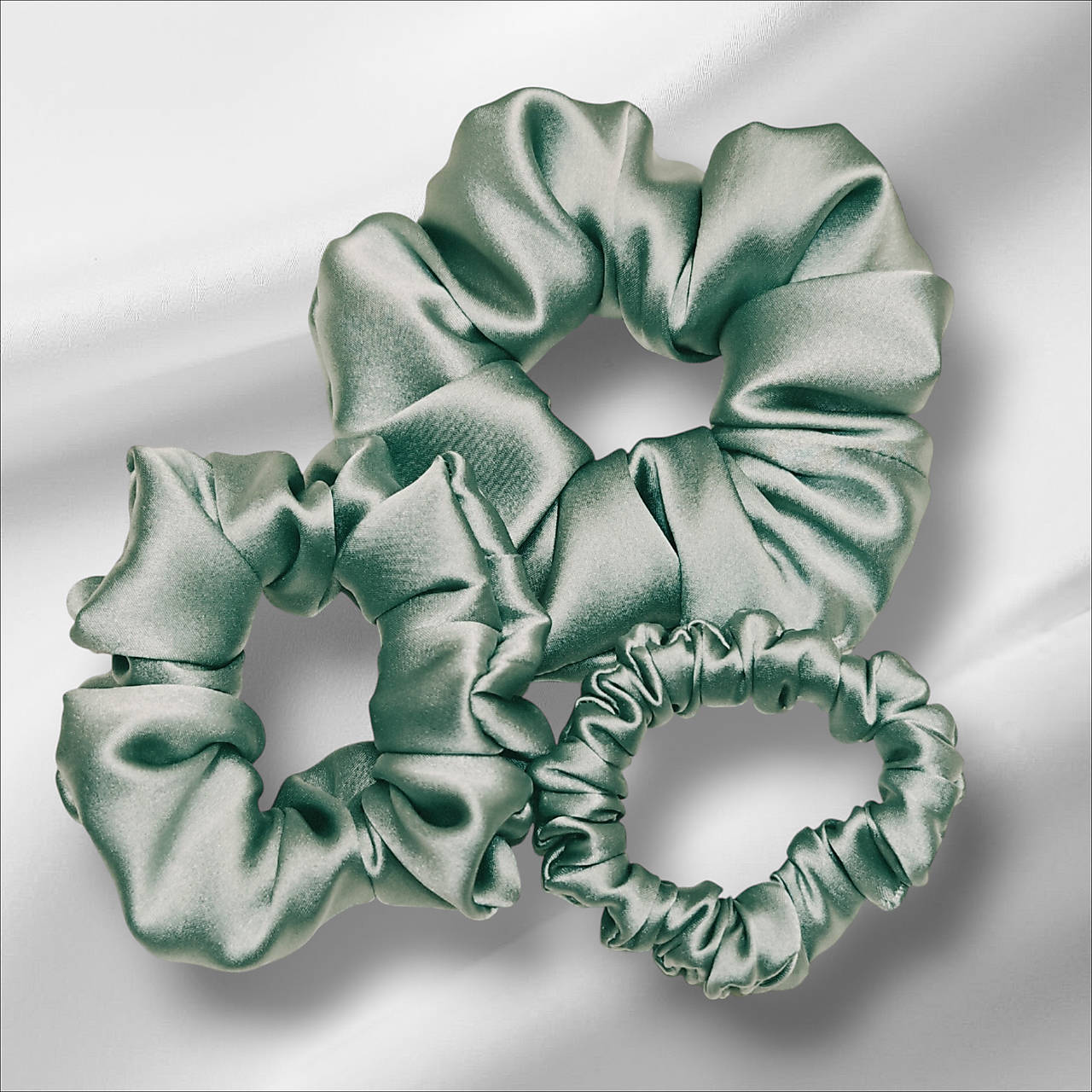 Hodvábna gumička do vlasov - pravý hodváb SilkByAG (Mentolová malá S)