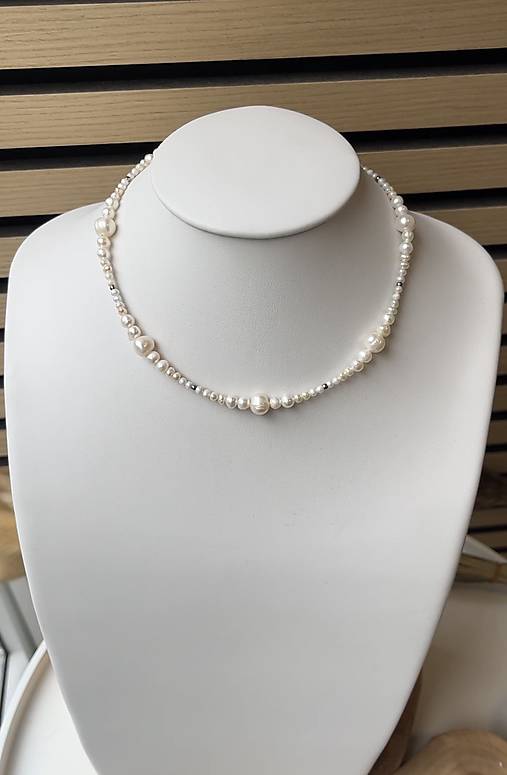 Perlový náhrdelník mix