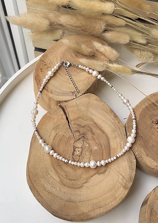 Perlový náhrdelník mix