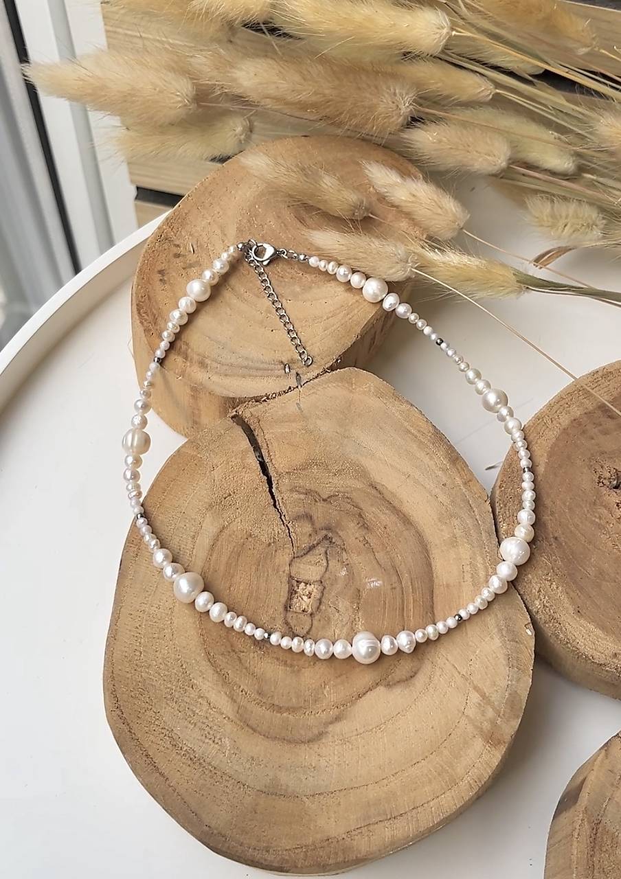 Perlový náhrdelník mix