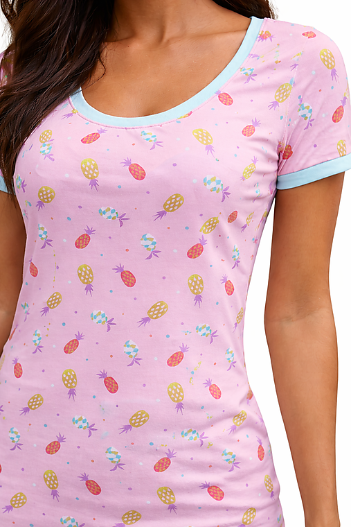 Tričkokrátký rukáv růžové
