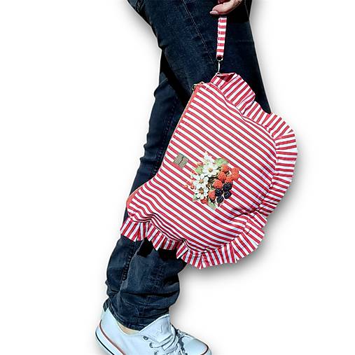 Kabelka do ruky Jahodová