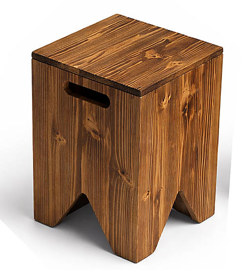 Nábytok - Drevená stolička s otváraním - 18115040_