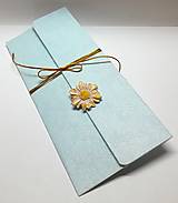 Papiernictvo - Darčeková obálka (na peniaze) ... kvetinka - 18117292_