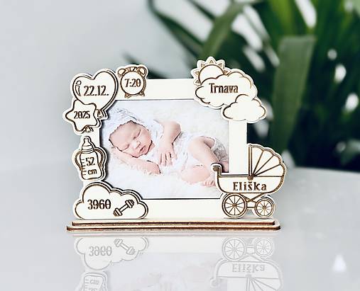 Rámiky - Detský fotorámik Žirafka - 18117023_