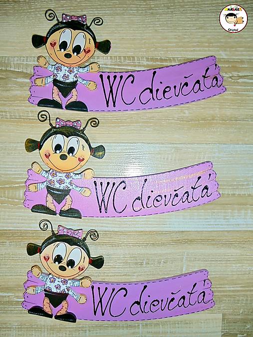 Tabuľky - Menovka na dvere - WC cvrček - 18118107_