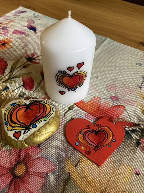 Svietidlá - Srdiečkové trio ❤️❤️❤️ - 18116156_