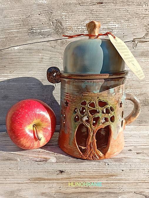 Svietidlá - Piecka na jablko "Záhrada" - 18116976_