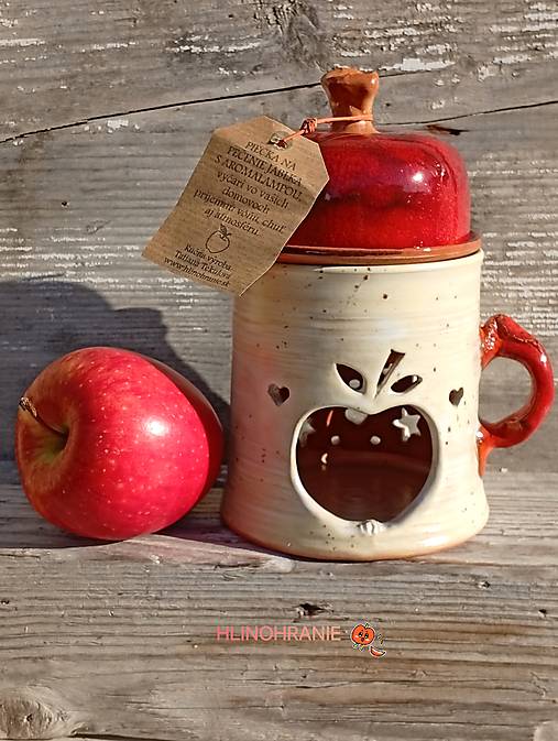 Svietidlá - Piecka na jablko Krémová" - 18117195_