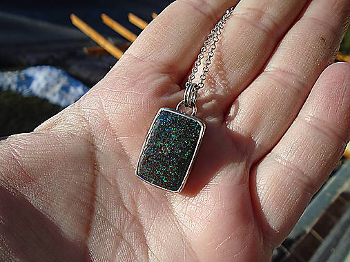 Strieborný prívesok Ag925 Austrálsky Opál