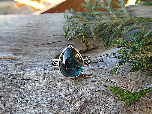 Strieborny prsteň Ag925 Kyanit