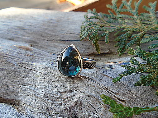 Strieborny prsteň Ag925 Kyanit