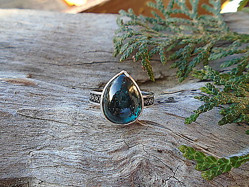 Strieborny prsteň Ag925 Kyanit