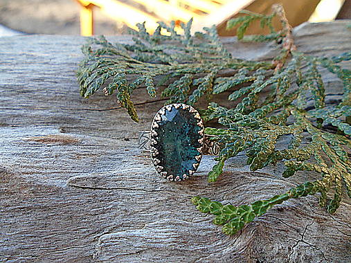 Strieborny prsteň Ag925 Kyanit