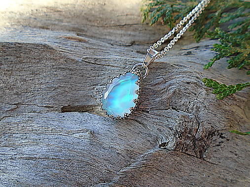 Strieborný prívesok Ag925 Aurora Opál