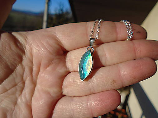 Strieborný prívesok Ag925 Aurora Opál