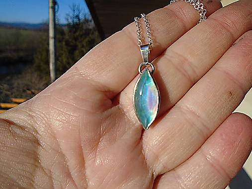 Strieborný prívesok Ag925 Aurora Opál