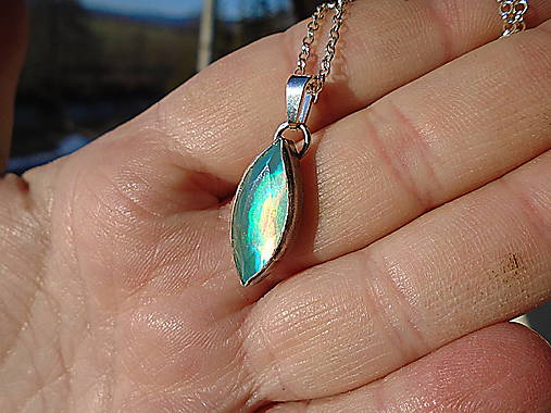 Strieborný prívesok Ag925 Aurora Opál