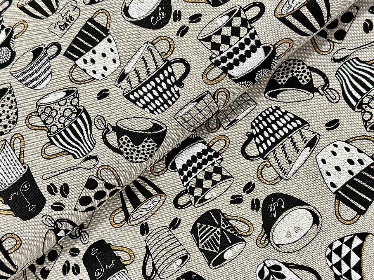 BAVLNA DEKOR /ŠÁLKY / KAFE