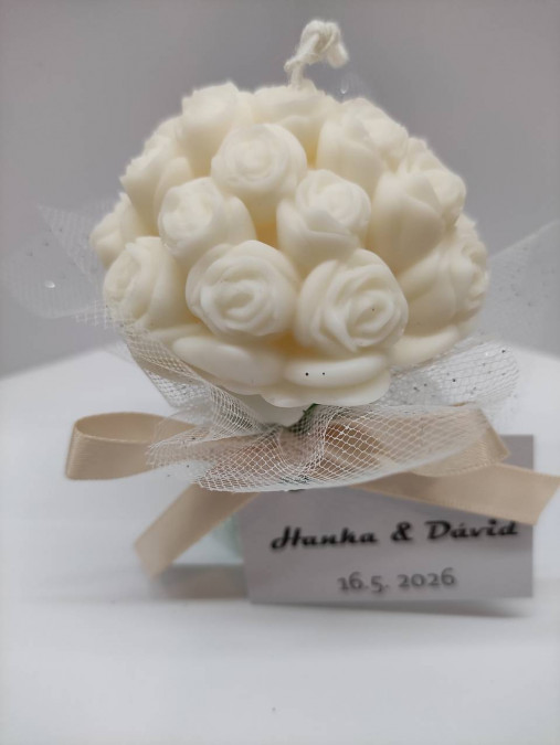 Sójová sviečka ružička