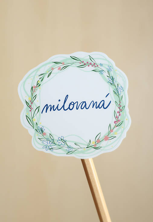 Samolepka - Milovaná
