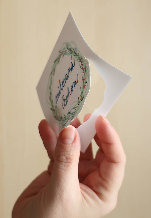 Samolepka - Milovaná Bohom