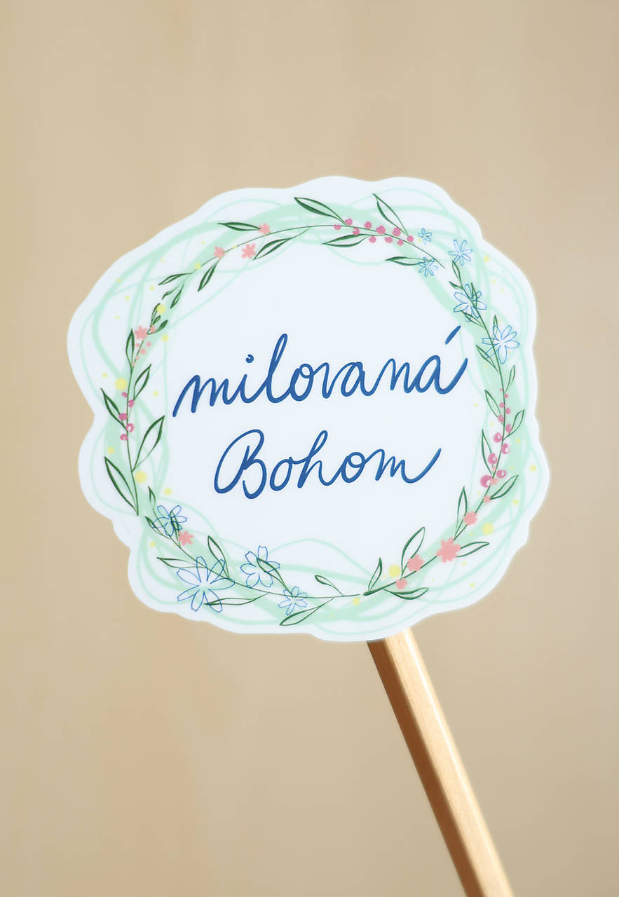 Samolepka - Milovaná Bohom