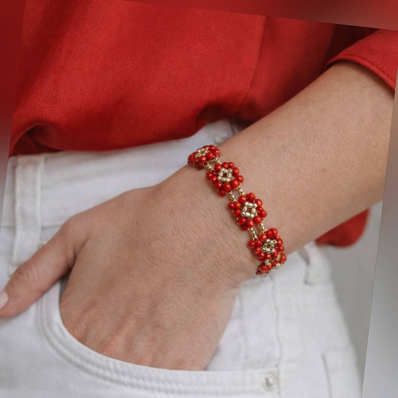 Náramok Red-gold duo