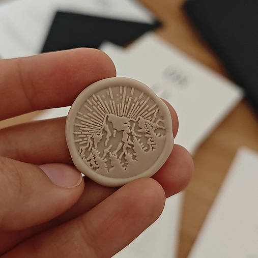 Papiernictvo - Hotové samolepiace pečate - Hory - 18119801_