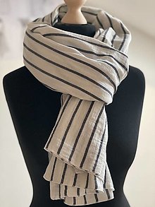 Šály a nákrčníky - Jemný mušelínový šál unisex - 18119361_