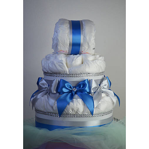 Plienková torta - modrá