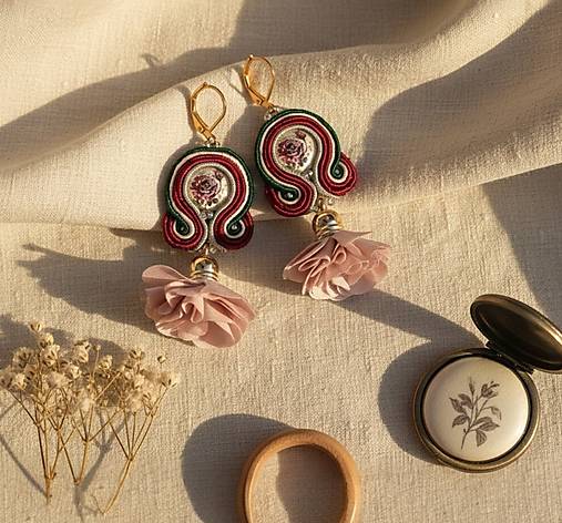Náušnice - Soutache náušnice  - 18120607_