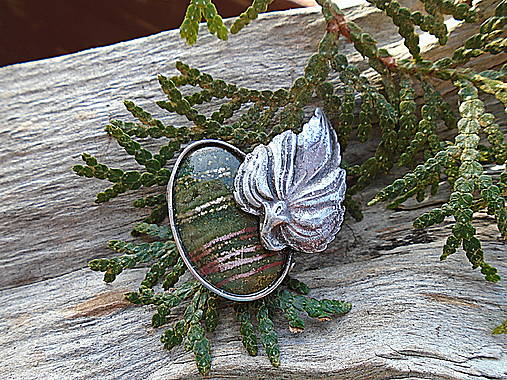 Cínovaná Brošňa Jaspis