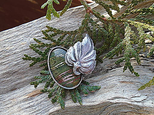 Cínovaná Brošňa Jaspis