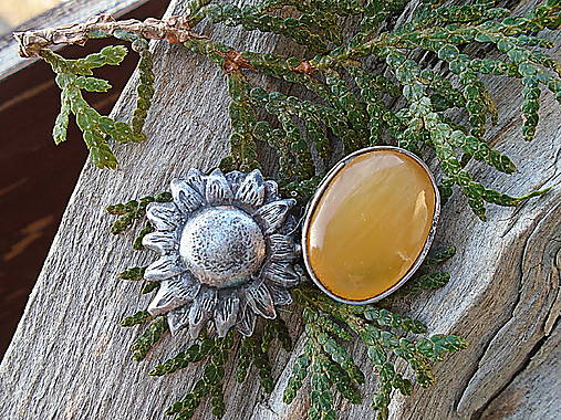 Cínovaná Brošňa Kalcit