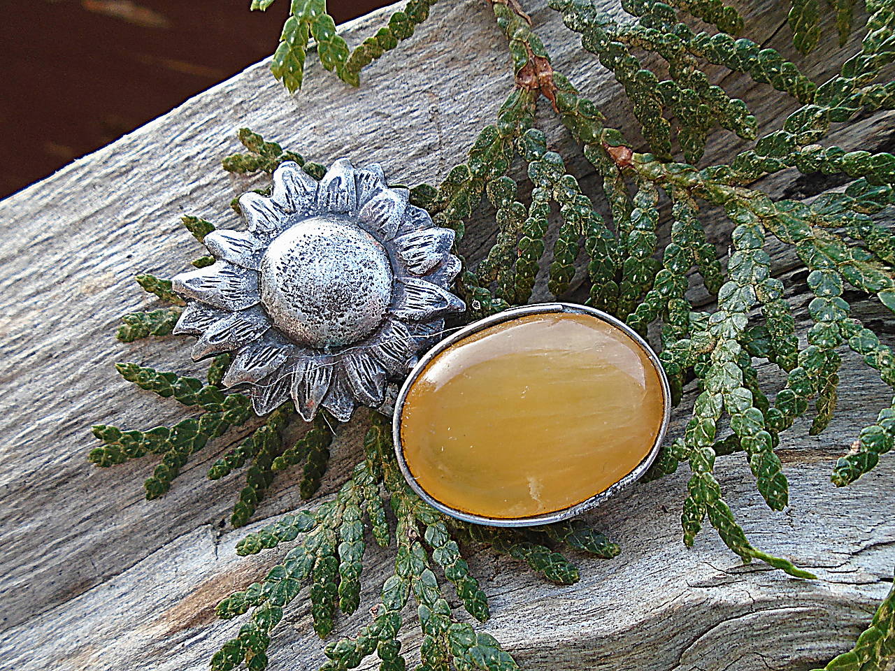 Cínovaná Brošňa Kalcit