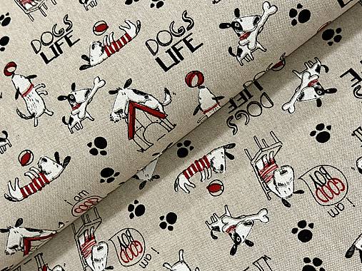 BAVLNA DEKOR /PSÍKY NA REŽNOM