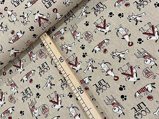 BAVLNA DEKOR /PSÍKY NA REŽNOM