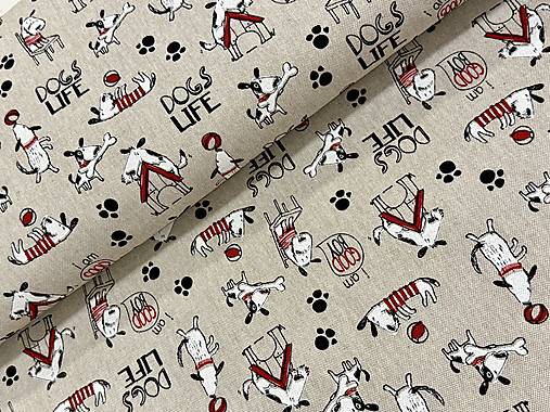 BAVLNA DEKOR /PSÍKY NA REŽNOM