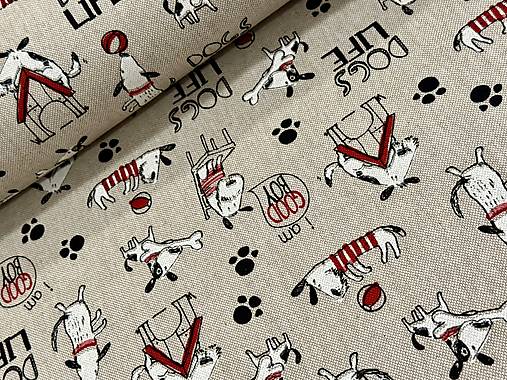 BAVLNA DEKOR /PSÍKY NA REŽNOM