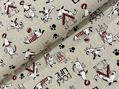 BAVLNA DEKOR /PSÍKY NA REŽNOM