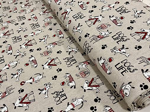 BAVLNA DEKOR /PSÍKY NA REŽNOM