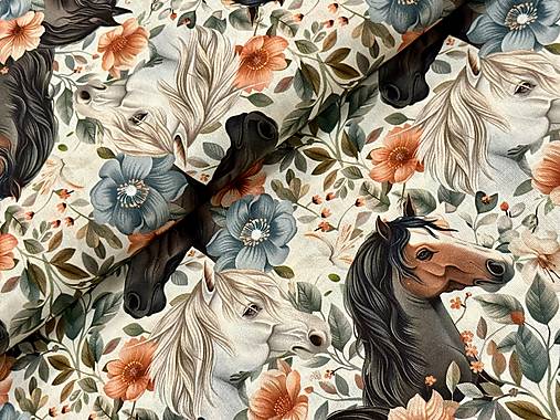 100% BAVLNA / 3D KONÍKY