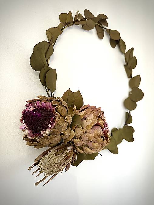 Dekorácie - Originálny Boho prírodný veniec – handmade - 18119128_