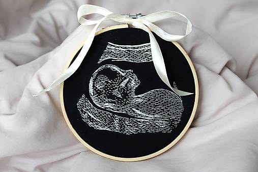 Dekorácie - Výšivka Baby - 18119775_