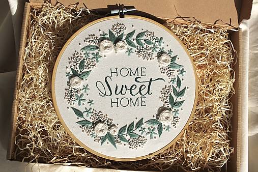 Dekorácie - Výšivka Blossom - 18119859_