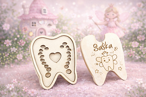 Úložné priestory & Organizácia - Personalizovaná krabička na mliečne zúbky - 18118324_