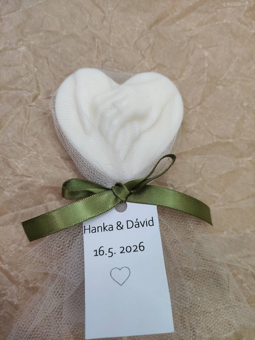 Sójová sviečka - darčeky pre svadobných hostí