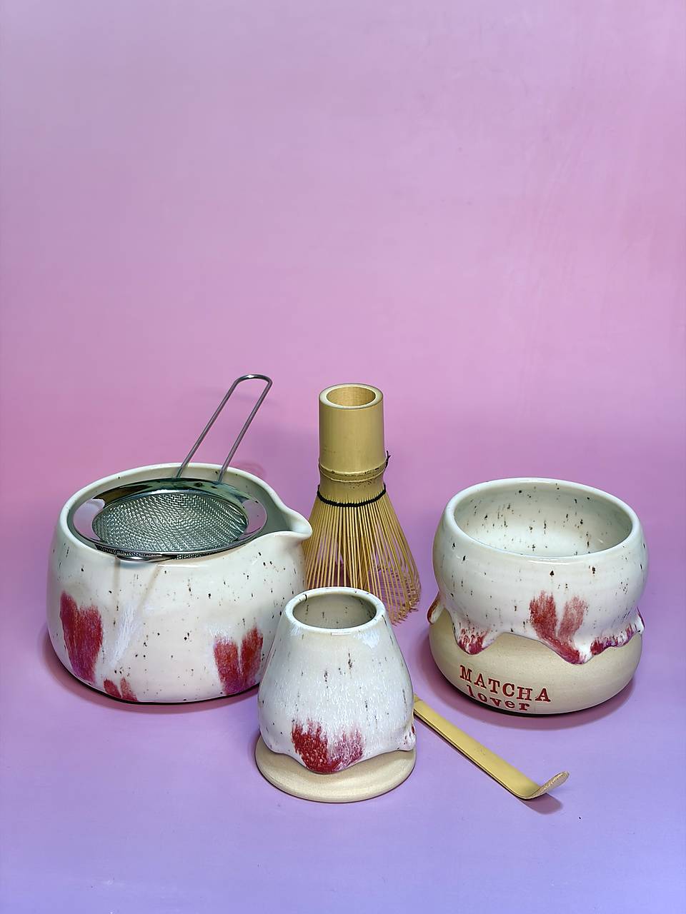 Keramický Matcha set I Love You So Matcha  (Bez príslušenstva)