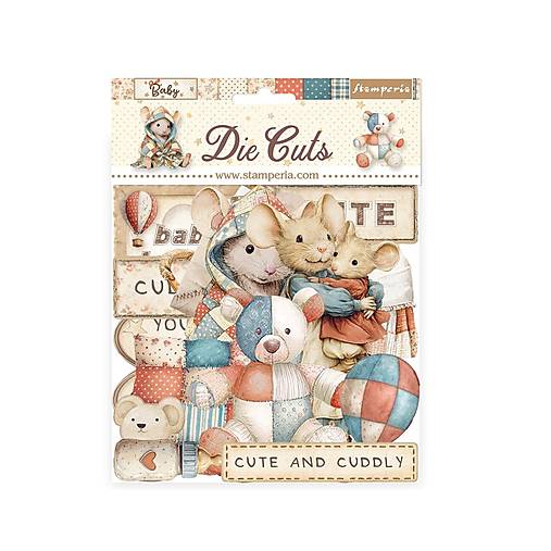 Papier - Stamperia kartónové výrezy Baby - 18122775_